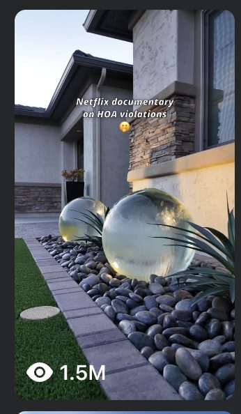 Landscaping reel with 1.5M views
