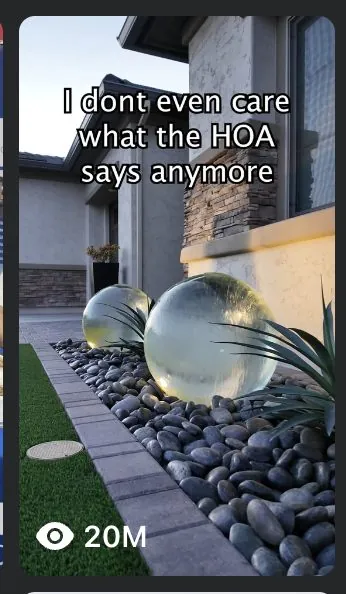 Landscaping reel with 20M views